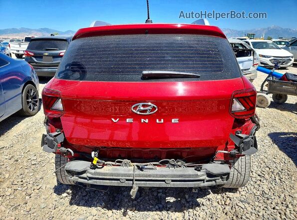 KMHRC8A32RU328611 2024 HYUNDAI VENUE Red Widok z tyłu