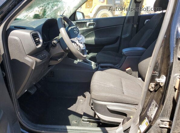 KMHRC8A33LU060837 2020 HYUNDAI VENUE Black წინა სალონის ხედი
