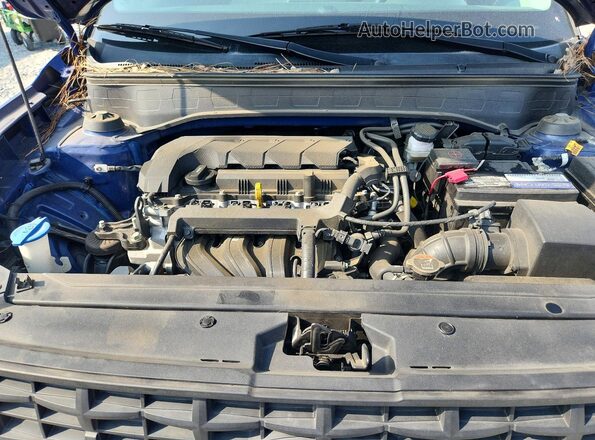 KMHRC8A33MU097811 2021 HYUNDAI VENUE Blue Vista del compartimento del motor