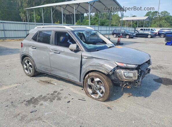 KMHRC8A33NU151352 2022 HYUNDAI VENUE Gray Delantero derecho