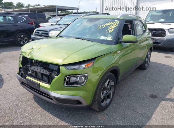 KMHRC8A33PU229583 2023 HYUNDAI VENUE Green Առջևի ձախ երեք քառորդ տեսարան