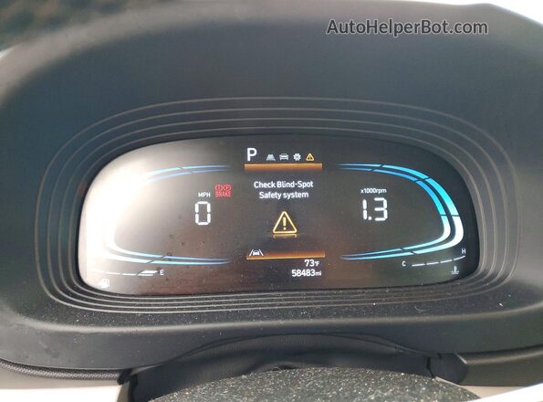 KMHRC8A33PU241104 2023 HYUNDAI VENUE Blue Instrument cluster view