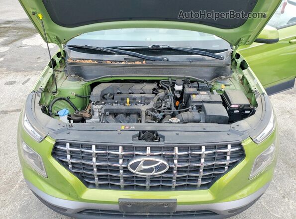 KMHRC8A34MU127639 2021 HYUNDAI VENUE Green Vista interior trasera