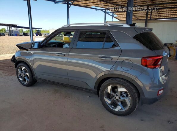 KMHRC8A34NU154213 2022 HYUNDAI VENUE Gray Trasero izquierdo