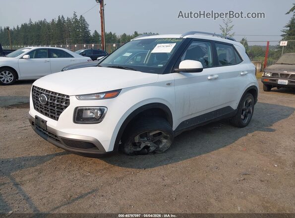 KMHRC8A34SU401404 2025 HYUNDAI VENUE Белый Передняя левая четверть