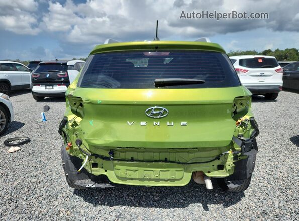 KMHRC8A35PU216009 2023 HYUNDAI VENUE Green Widok z tyłu