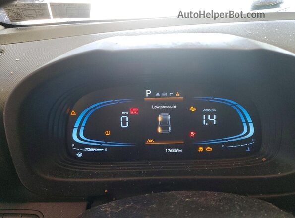 KMHRC8A35PU224465 2023 HYUNDAI VENUE Blue Instrument cluster view
