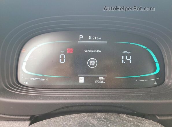 KMHRC8A35PU278199 2023 HYUNDAI VENUE White Instrument cluster view