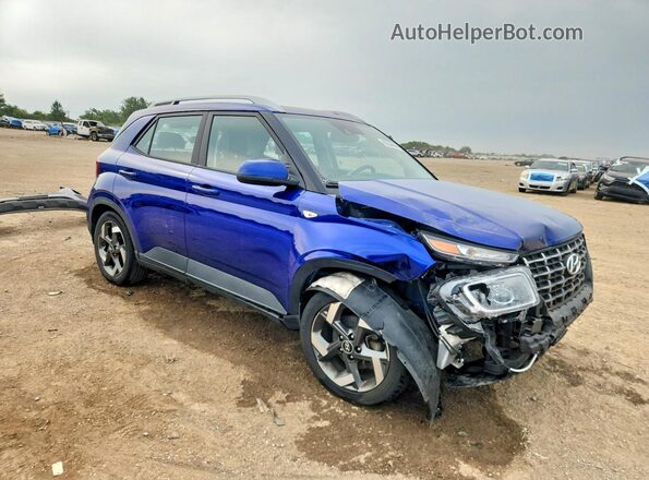 KMHRC8A36NU188251 2022 HYUNDAI VENUE Blue Передня права чверть