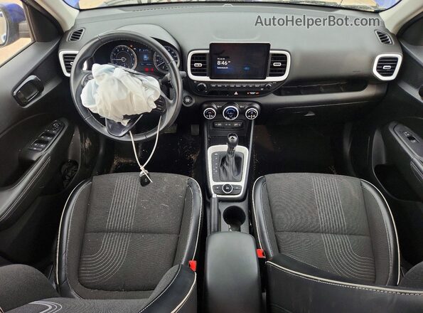 KMHRC8A36NU188251 2022 HYUNDAI VENUE Blue Вид панелі приладів