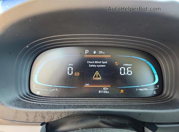 KMHRC8A36PU213071 2023 HYUNDAI VENUE Blue ხელსაწყოთა პანელის ხედი