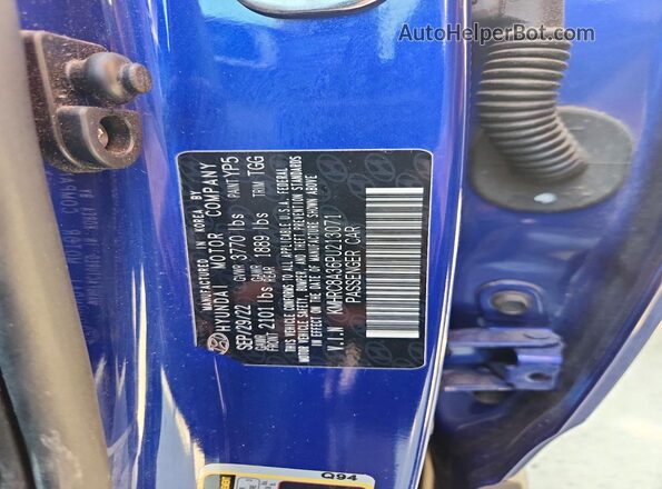 KMHRC8A36PU213071 2023 HYUNDAI VENUE Blue ძრავის განყოფილების ხედი