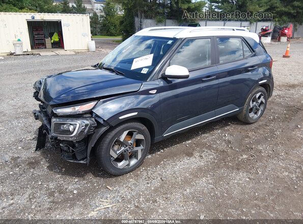 KMHRC8A36PU259774 2023 HYUNDAI VENUE Blue წინა მარცხენა ხედი სამი მეოთხედიდან