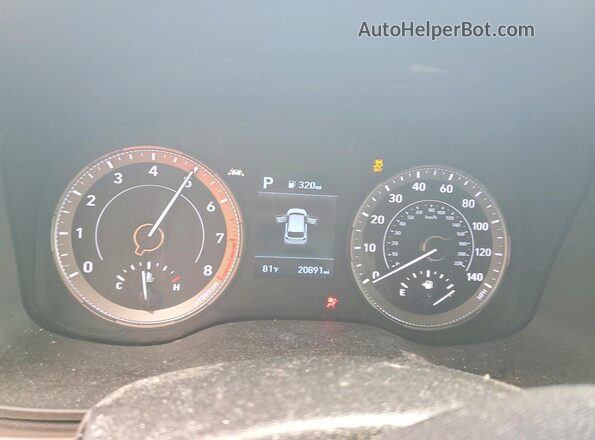 KMHRC8A37LU041188 2020 HYUNDAI VENUE Gray ხელსაწყოთა პანელის ხედი
