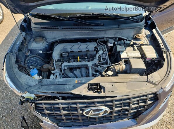 KMHRC8A37NU206854 2022 HYUNDAI VENUE Blue Widok komory silnika