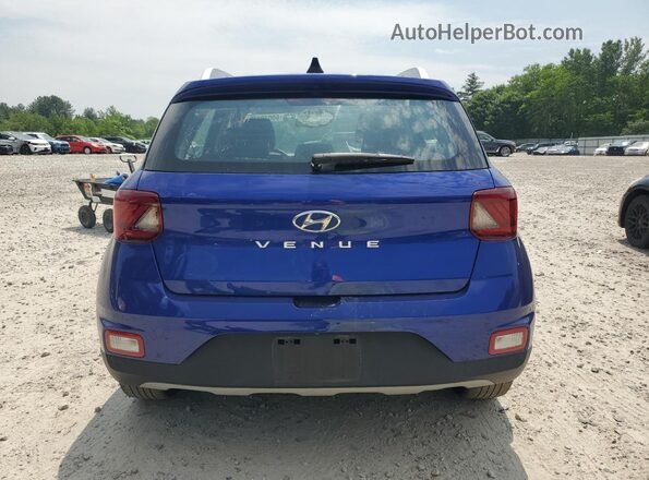 KMHRC8A38NU143165 2022 HYUNDAI VENUE Blue Widok z tyłu