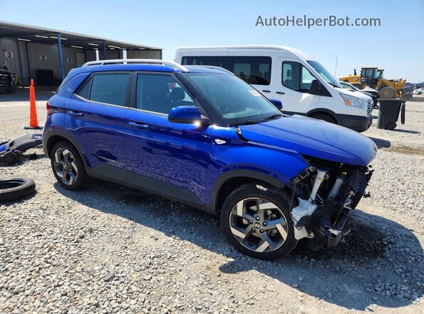 KMHRC8A38NU147314 2022 HYUNDAI VENUE Blue Delantero derecho