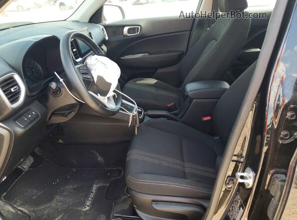 KMHRC8A38NU150343 2022 HYUNDAI VENUE Black Սալոնի դիմացի տեսք