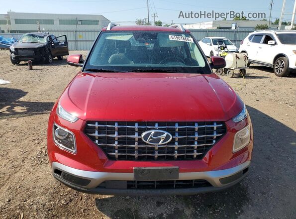 KMHRC8A38PU278567 2023 HYUNDAI VENUE Burgundy Դիմացի տեսք