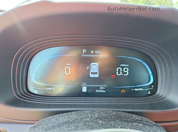KMHRC8A38PU278794 2023 HYUNDAI VENUE Blue ხელსაწყოთა პანელის ხედი