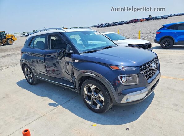 KMHRC8A38RU311151 2024 HYUNDAI VENUE Синий Передняя правая четверть