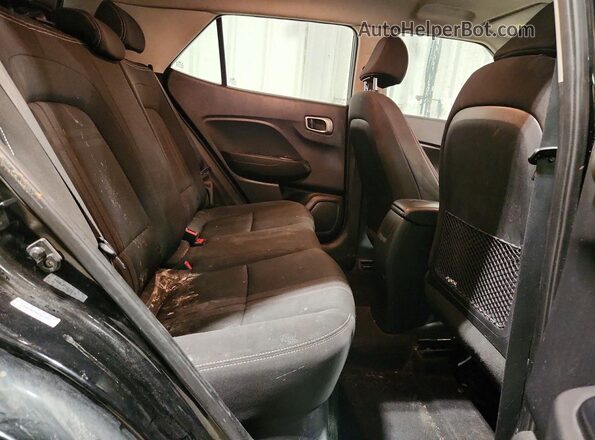 KMHRC8A39MU072931 2021 HYUNDAI VENUE Black უკანა სავარძლების ხედი