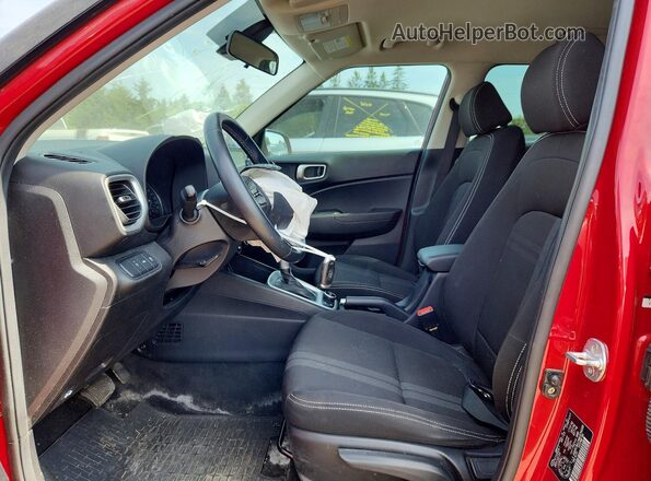 KMHRC8A39MU074095 2021 HYUNDAI VENUE Красный Вид салона спереди