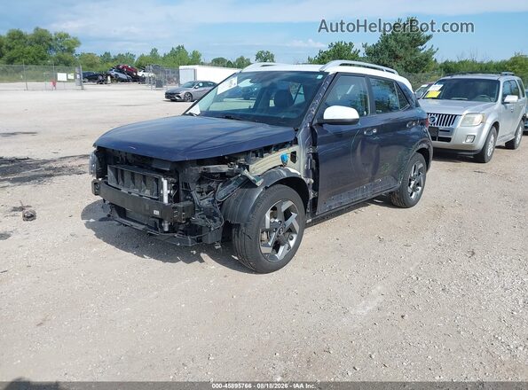 KMHRC8A39MU105040 2021 HYUNDAI VENUE Синий Передняя левая четверть