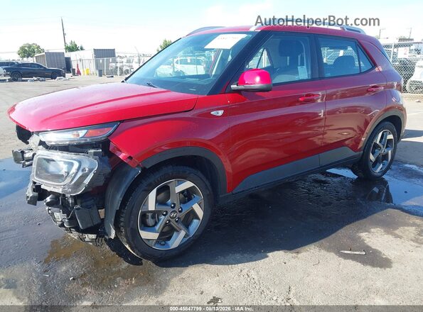 KMHRC8A39MU120301 2021 HYUNDAI VENUE Красный Передняя левая четверть