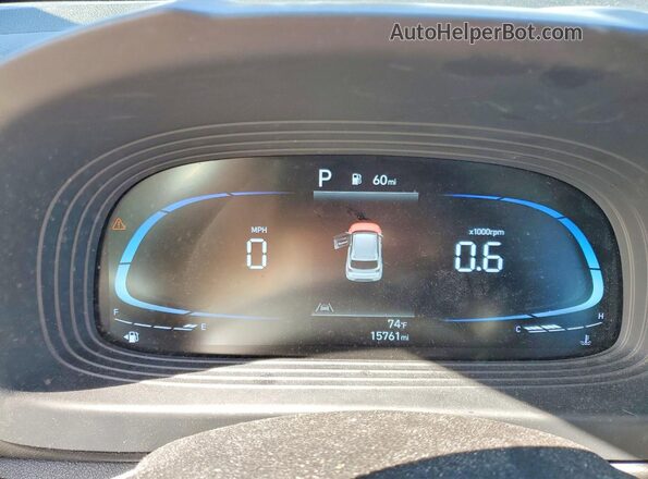 KMHRC8A39PU213288 2023 HYUNDAI VENUE Blue Instrument cluster view