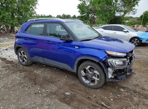 KMHRC8A39SU375611 2025 HYUNDAI VENUE Blue Przód prawy