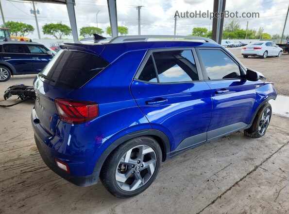 KMHRC8A3XNU203768 2022 HYUNDAI VENUE Blue უკანა მარჯვენა