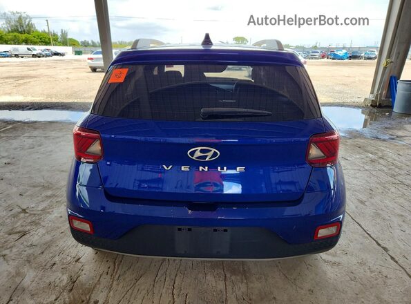KMHRC8A3XNU203768 2022 HYUNDAI VENUE Blue უკანა ხედი
