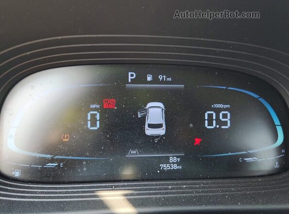 KMHRC8A3XPU209735 2023 HYUNDAI VENUE Белый Вид щитка приборов