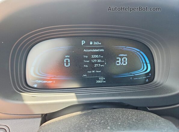KMHRC8A3XPU242749 2023 HYUNDAI VENUE Red Instrument cluster view