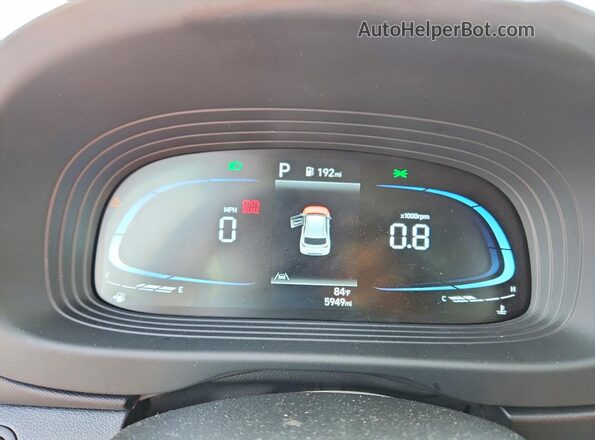 KMHRC8A3XSU372006 2025 HYUNDAI VENUE Blue ხელსაწყოთა პანელის ხედი