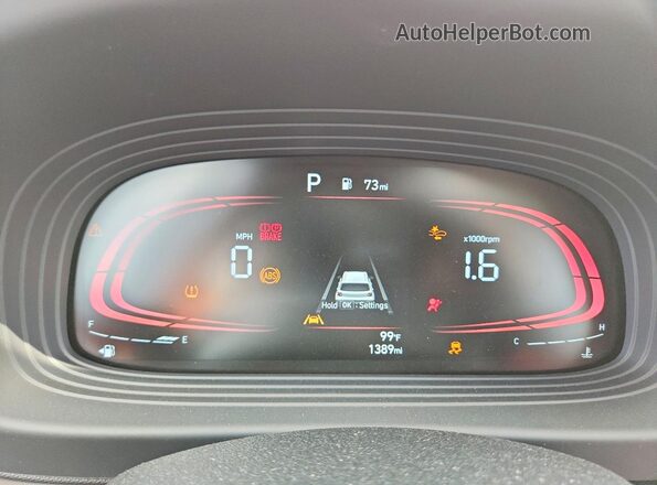 KMHRC8A3XTU456764 2026 HYUNDAI VENUE Silver Instrument cluster view