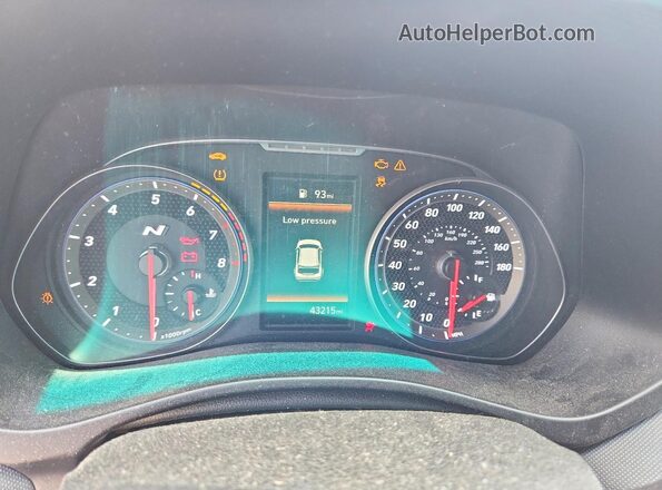 KMHT36AH0MU010775 2021 HYUNDAI VELOSTER Blue ხელსაწყოთა პანელის ხედი