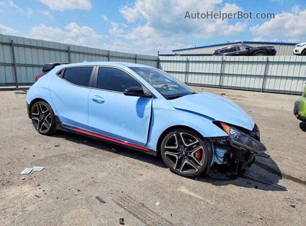 KMHT36AH0MU010775 2021 HYUNDAI VELOSTER Blue წინა მარჯვენა