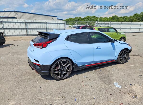 KMHT36AH0MU010775 2021 HYUNDAI VELOSTER Blue უკანა მარჯვენა
