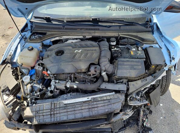KMHT36AH0MU010775 2021 HYUNDAI VELOSTER Blue უკანა სალონის ხედი