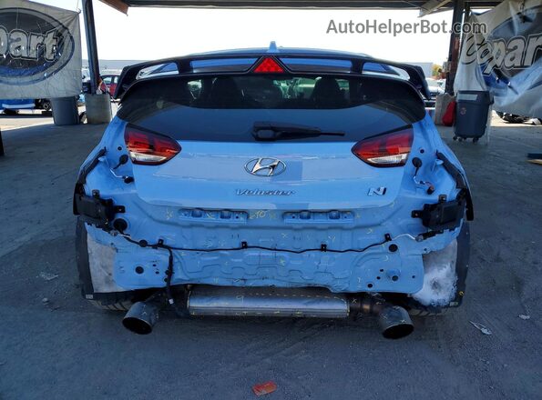 KMHT36AH1NU015596 2022 HYUNDAI VELOSTER Blue Widok z tyłu