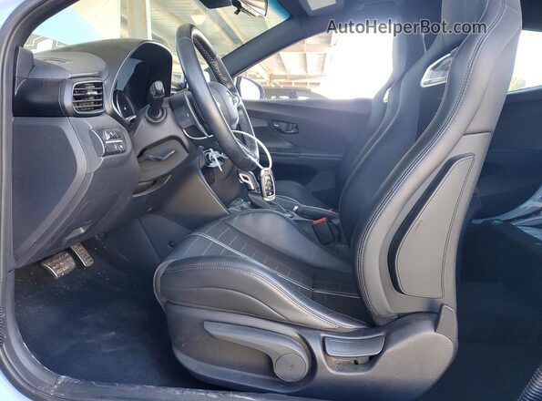 KMHT36AH1NU015596 2022 HYUNDAI VELOSTER Blue Widok wnętrza z przodu