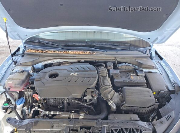 KMHT36AH1NU015596 2022 HYUNDAI VELOSTER Blue Widok wnętrza z tyłu