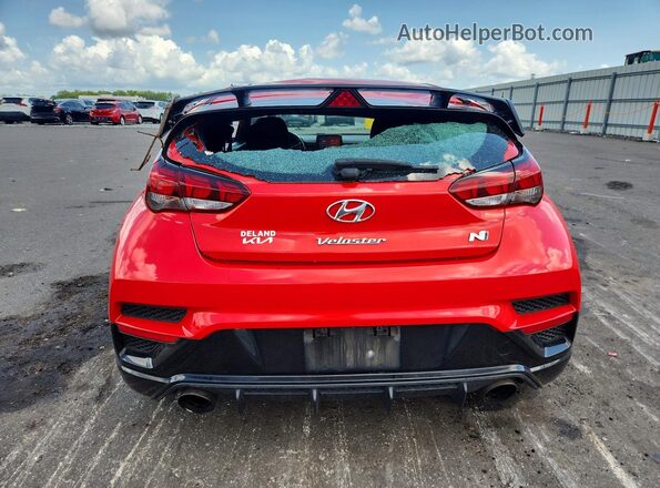 KMHT36AH2LU007780 2020 HYUNDAI VELOSTER Red უკანა ხედი