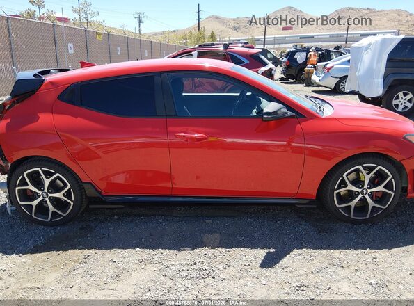 KMHT36AH5KU001020 2019 HYUNDAI VELOSTER Red Rear interior view