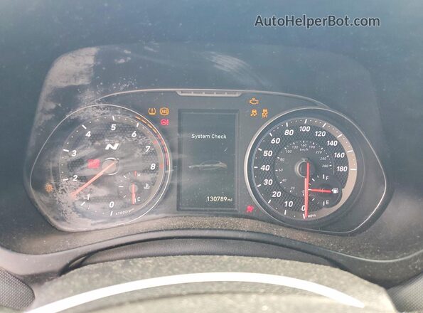 KMHT36AH7LU004938 2020 HYUNDAI VELOSTER Blue Widok zestawu wskaźników