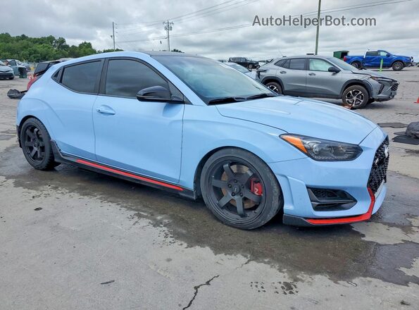 KMHT36AH7LU004938 2020 HYUNDAI VELOSTER Blue Przód prawy