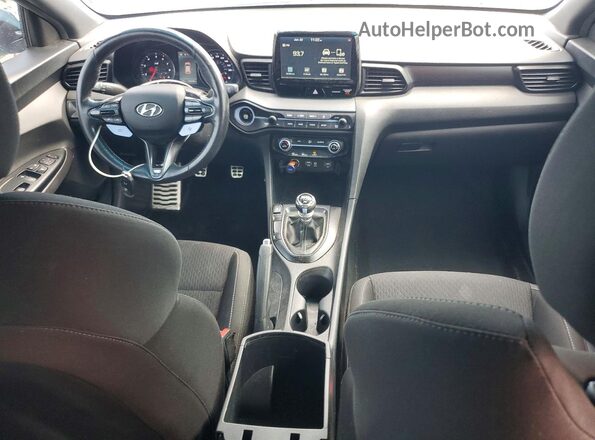 KMHT36AH7LU004938 2020 HYUNDAI VELOSTER Blue Widok deski rozdzielczej