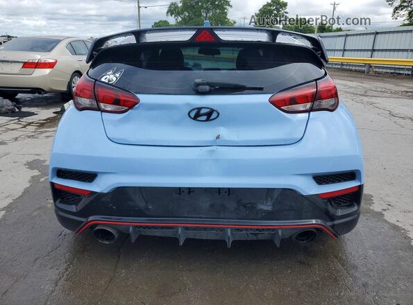 KMHT36AH7LU004938 2020 HYUNDAI VELOSTER Blue Widok z tyłu